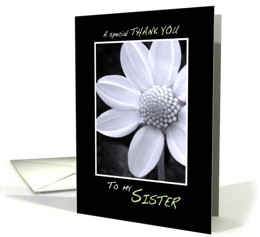 Thank you Sister for being my Bridesmaid card (411174)