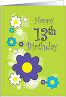 Happy 13th Birthday card