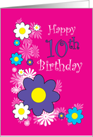 Happy 10th Birthday card