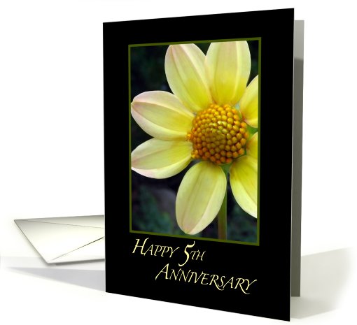 Happy 5th Wedding Anniversary card (420689)