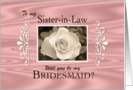 To my Sister-in-Law- Bridesmaid card