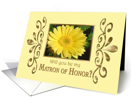Will you be my Matron of Honor? card (436415)