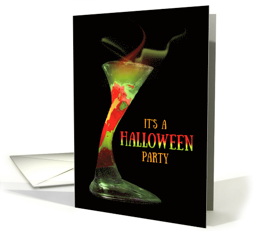 Halloween Party Invitation with Witches Brew Cocktail card (487137)
