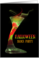 Halloween Block Party Invitation Witches Brew card