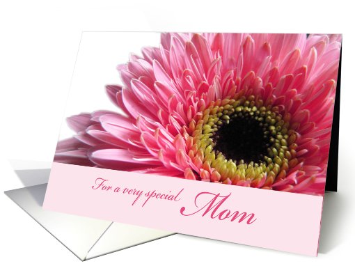 Mother's day for Mom pink floral card (592353)
