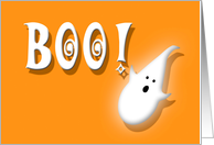 Happy Halloween Birthday Kids Boo and Cute ghost card