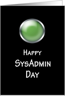 SysAdmin Day computer green light employee appreciation card