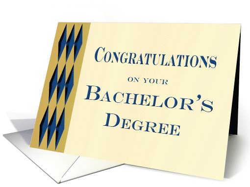 Graduation Congratulations Bachelor's Degree card (737411)