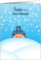 Cute Thank You to Business or Individual for Snow Removal card