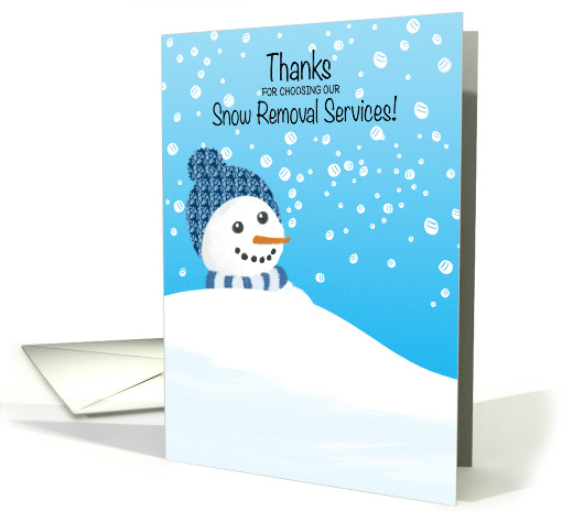 Thank You for Customer Using Snow Removal Service Snowman... (768829)