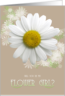 Will you be my Flower Girl? Daisy Oyster color card