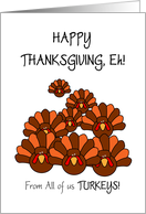 Happy Thanksgiving Eh! from All Canada Thanksgiving Colorful Turkey card