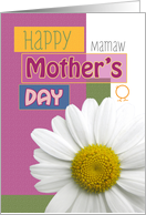 Mamaw Happy Mother’s Day Daisy Scrapbook Modern card