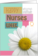 Nurses Week with Gratitude Daisy Scrapbook Modern card