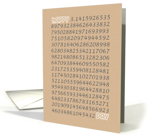 Happy Pi Day 3.14 March 14th to Math Teacher card (910501)