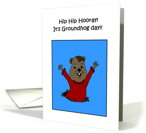 hooray its groundhog day card (362560)