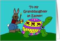 Colourful Easter turtle card
