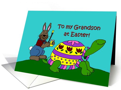 Colourful Easter turtle card (383935)