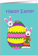 Happy Easter to twins card