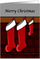 christmas stockings for expecting parents card