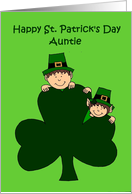 St. Patrick’s day greetings for aunt card