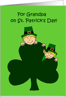 St. Patrick’s day greetings for grandpa card