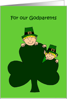 St. Patrick’s day greetings for godparents card