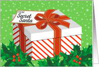 Large Christmas Present with Secret Santa Tag card