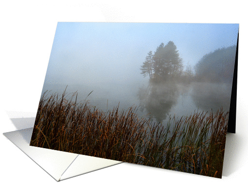 Morning On Lake Nimisila Blank Note card (1430052)