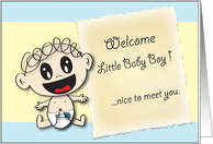 New Baby Boy card