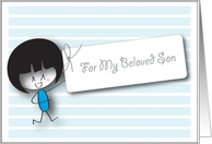 My beloved son card