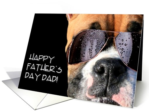 Happy Father's Day Dad boxer card (420969)
