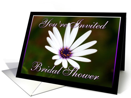 Bridal Shower Invitation White Daisy card (449868)