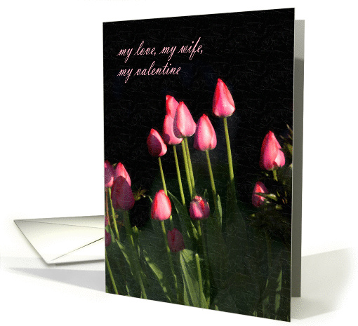 Tulip Valentine - wife card (330694)