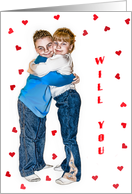 Will You Be My Valentine - Kids card