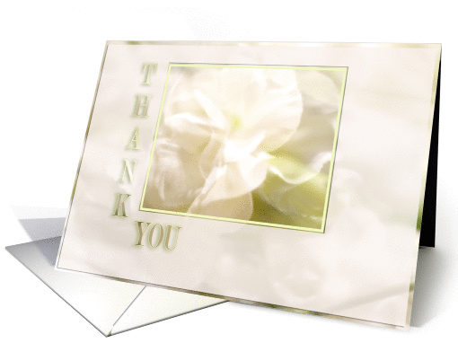 Thank You (White Carnations) card (345185)