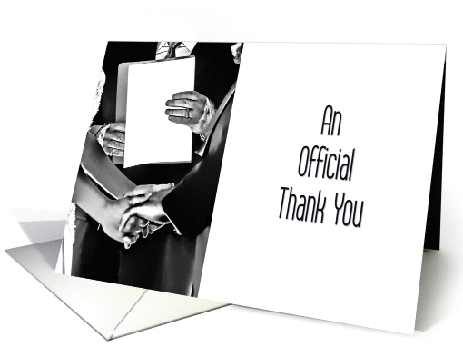 Thank You - Officiant, Pastor, Minister card (351719)