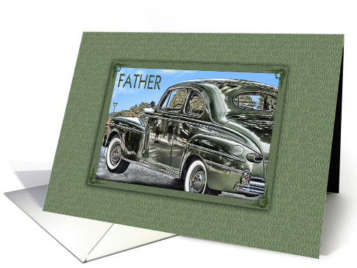 Birthday - Father (Vintage Auto) card (358990)