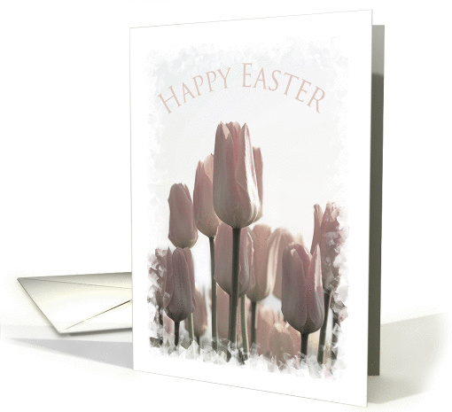 Easter - Pink Tulips card (371163)