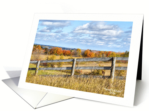 Blank Notecard - Farmer's Autumn card (374339)