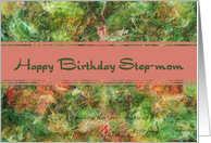 Birthday - For Step-mom (collage of Nasturtiums) card