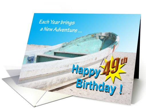 Happy 49th Birthday card (460773)