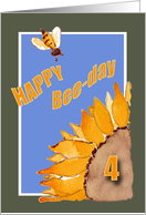 Happy Bee-Day - 4 - Sunflower and Bee card