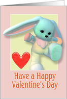 Valentine Bunny card