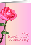 To My Daughter-In-Law on Mother’s Day Rose card
