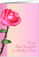 To my Step Daughter on Mother’s Day card