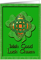 Irish Good Luck Luck card