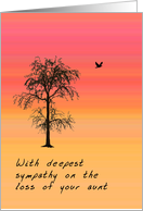Death of Aunt, Deepest Sympathy card