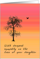 Death of Daughter, Deepest Sympathy card