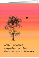 Death of Husband, Deepest Sympathy card